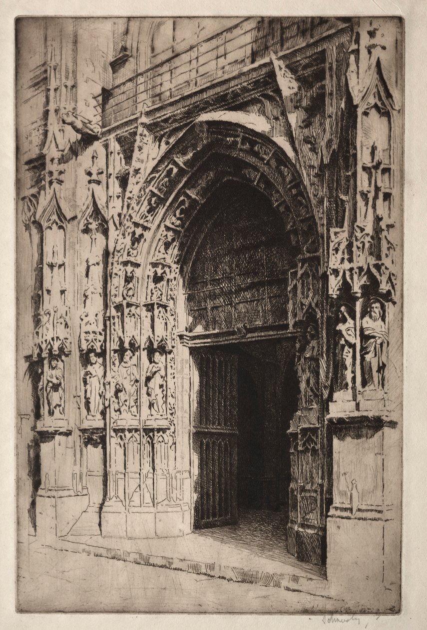 Portrail Central, Eglise St. Merri, Paris von Otto J. Schneider