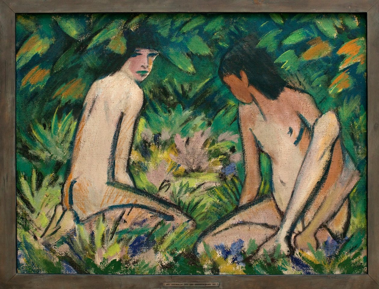 Junge Mädchen in der Natur von Otto Mueller