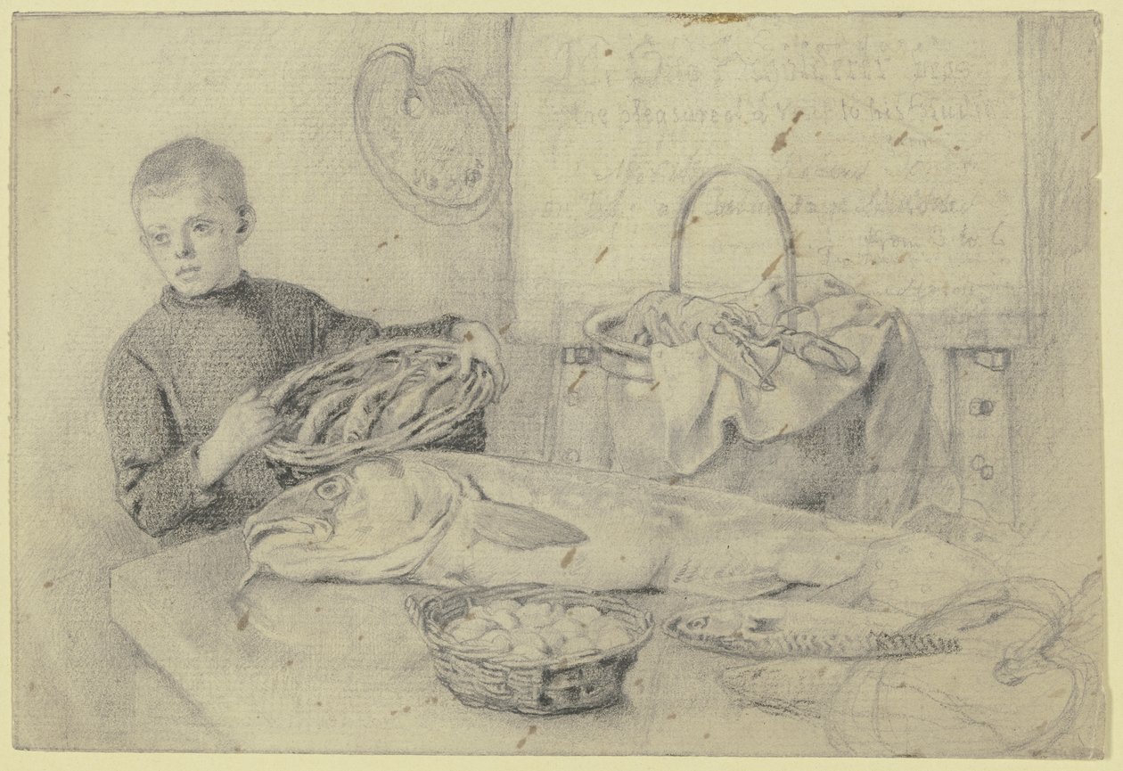 Beim Fischhändler von Otto Scholderer