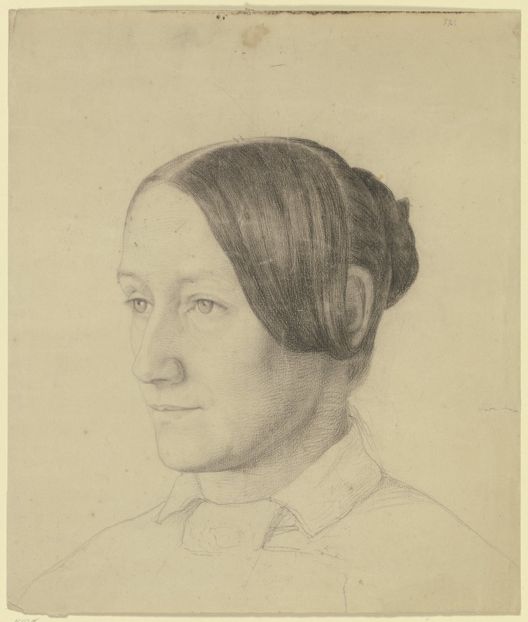 Bildnis Emilie Scholderer, Mutter des Künstlers von Otto Scholderer