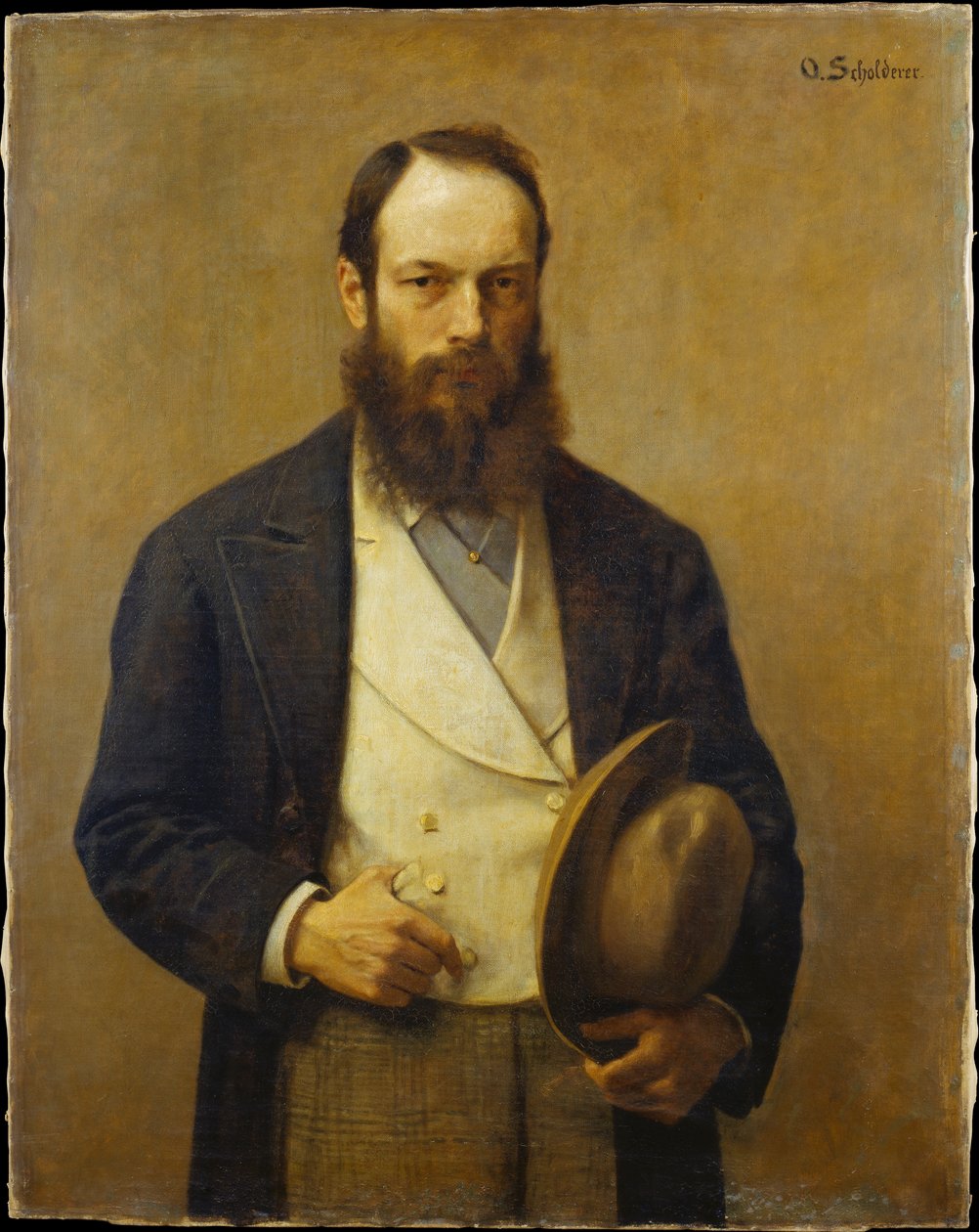 Selbstporträt von Otto Scholderer