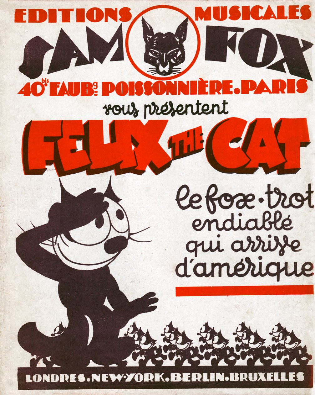 Felix die Katze (Gravur, ca. 1930) von Otto and Sullivan Pat Messmer