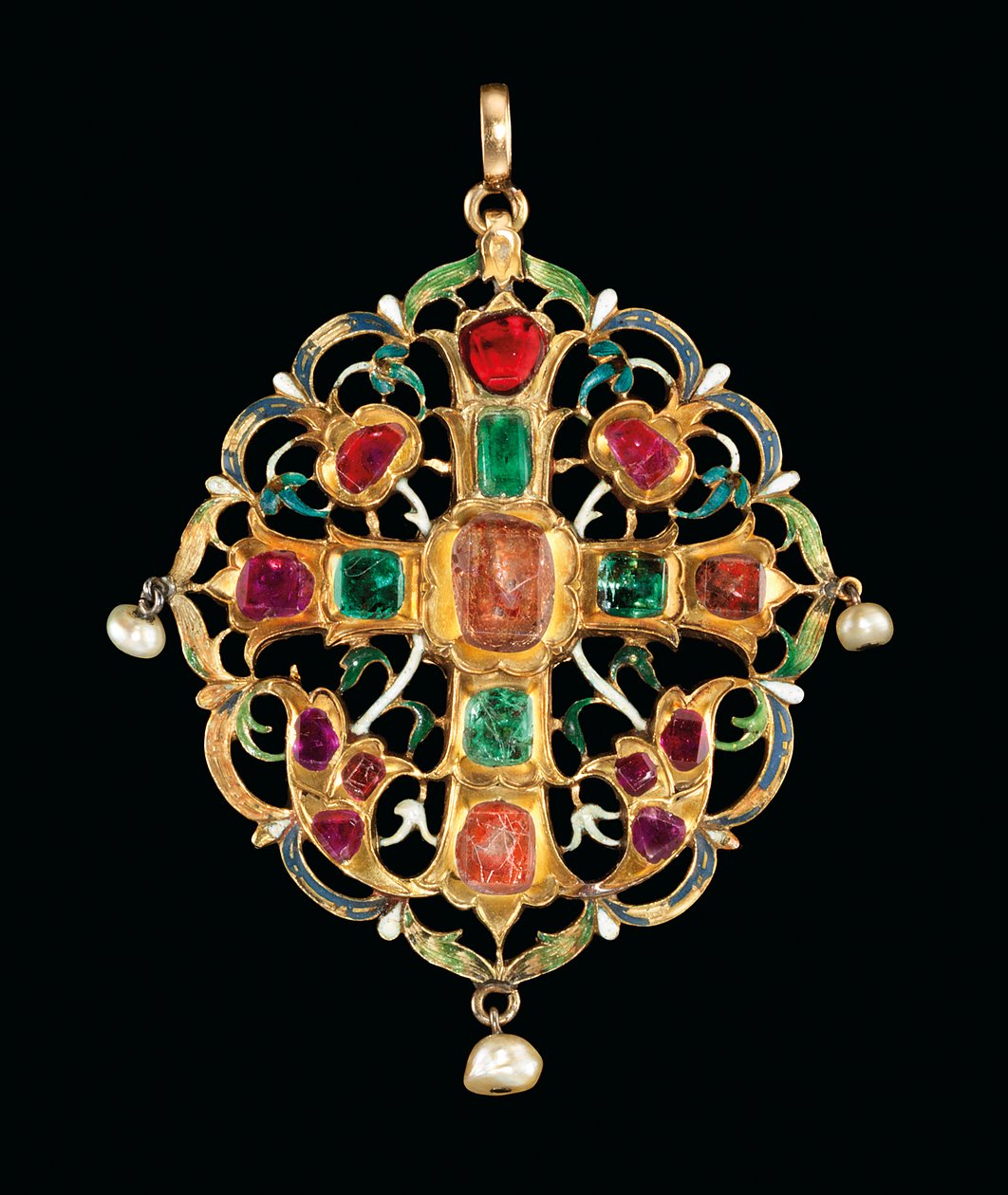 Armenisches juwelenbesetztes und emailliertes Reliquiar von Ottoman School