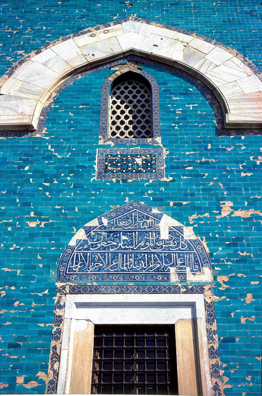 Ansicht des Portals des Grünen Mausoleums von Ottoman School
