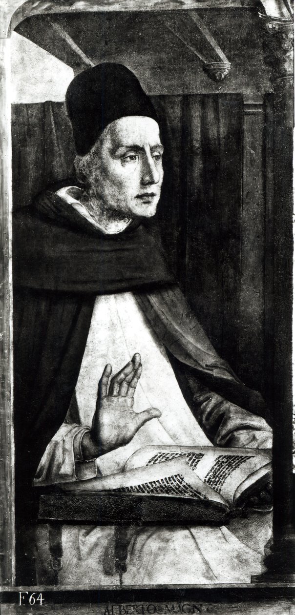 Porträt von St. Albertus Magnus (ca. 1206-80) ca. 1475 von P. Joos van Gent and Berruguete