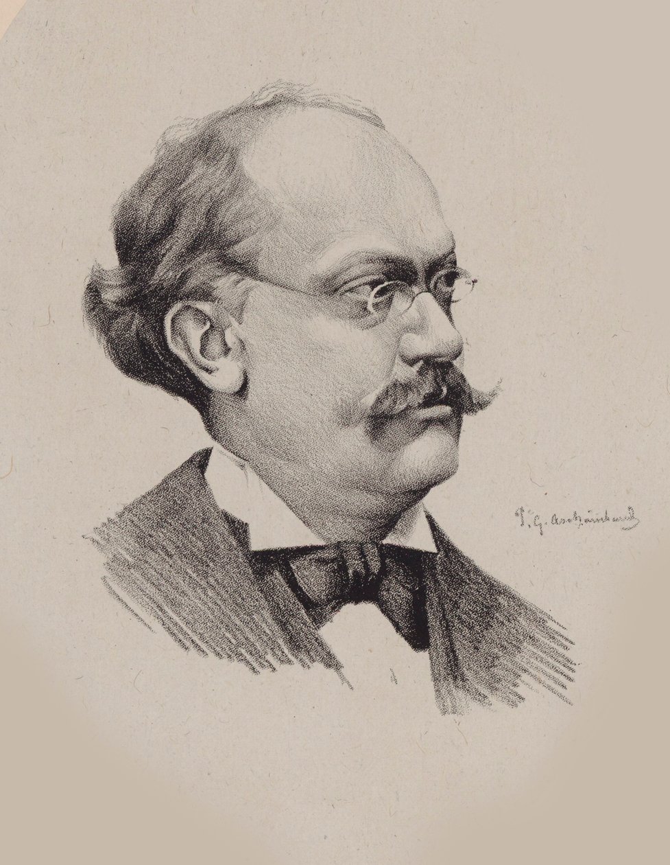 Porträt des Komponisten Charles Lecocq von P. G. Archainbaud