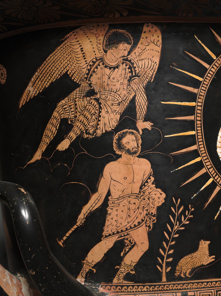 Detail eines lukanischen Kelchkraters, ca. 400 v. Chr. (Keramik) von Painter Policoro