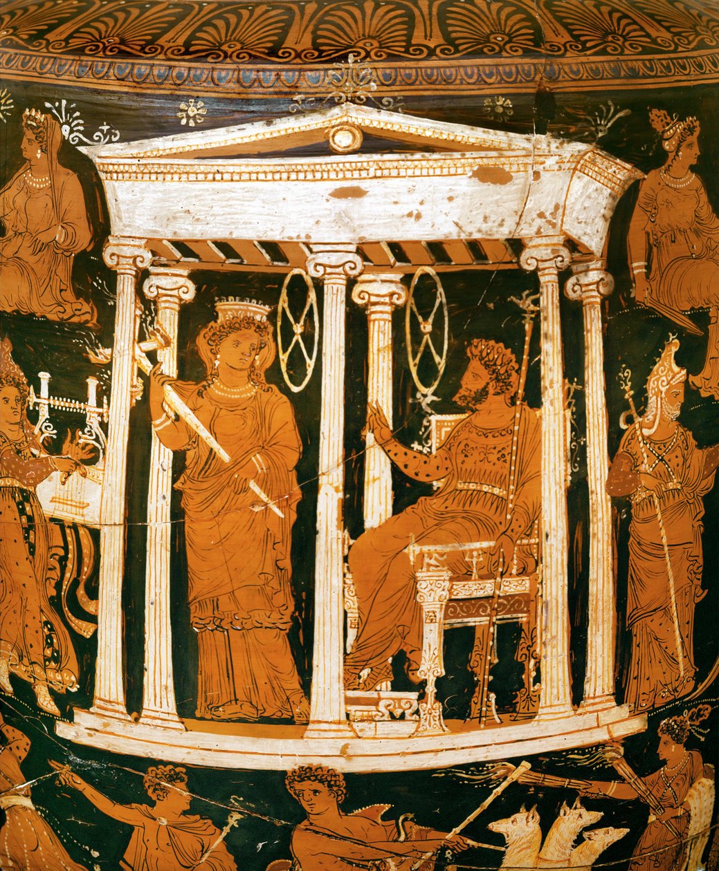 Hades und Persephone in ihrem Palast in der Unterwelt (Keramik) von Painter Underworld