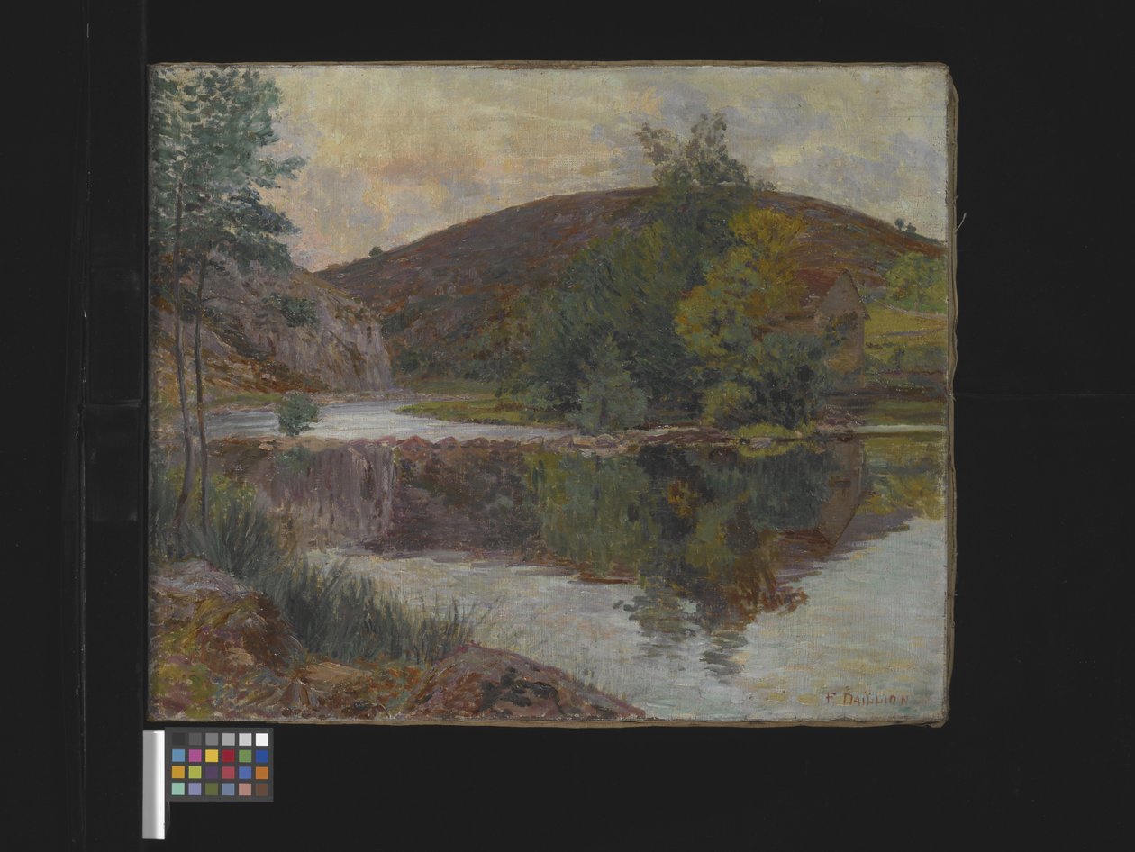 Flusslandschaft, unbekanntes Datum von Palma Daillion d