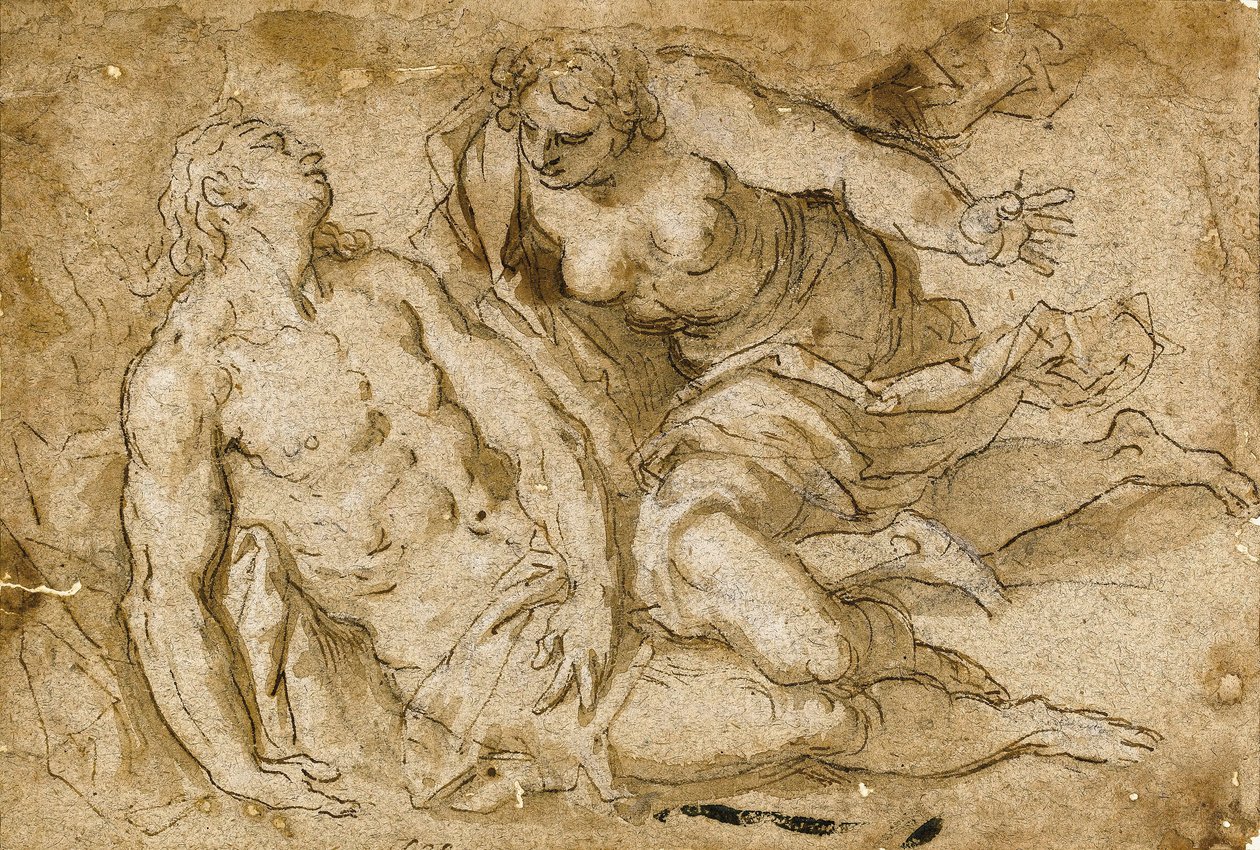 Venus entdeckt den toten Adonis von Palma Il Giovane