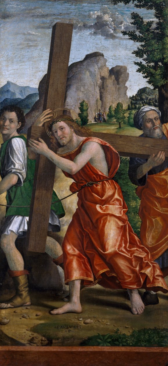 Der Weg nach Golgatha (Detail) von Paolo Morando Cavazzola