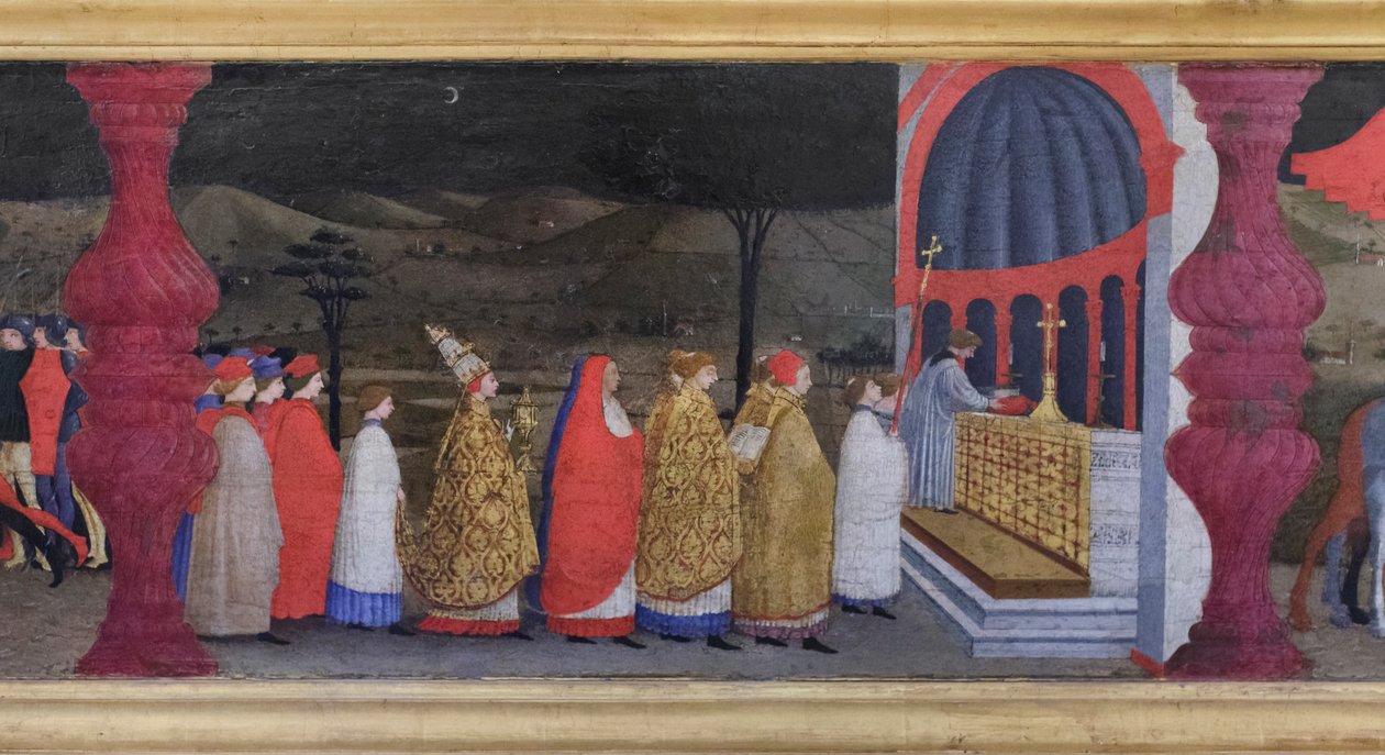 Predella der Entweihung der Hostie (Detail)