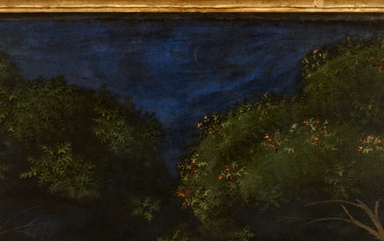 Die Jagd im Wald, um 1465-70 Öl auf Holz (Detail) von Paolo Uccello