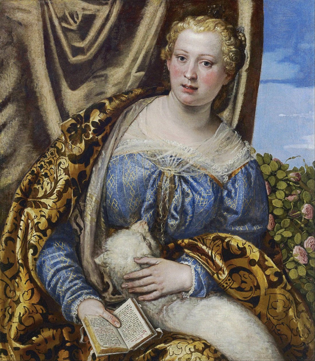 Porträt einer Dame als Heilige Agnes von Paolo Veronese