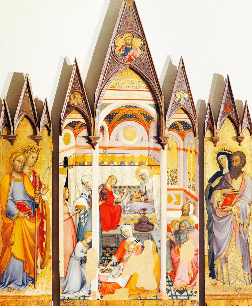 Altarbild der Geburt der Jungfrau von Paolo di Giovanni Fei (ca. 1345-ca. 1411) von Paolo di Giovanni Fei
