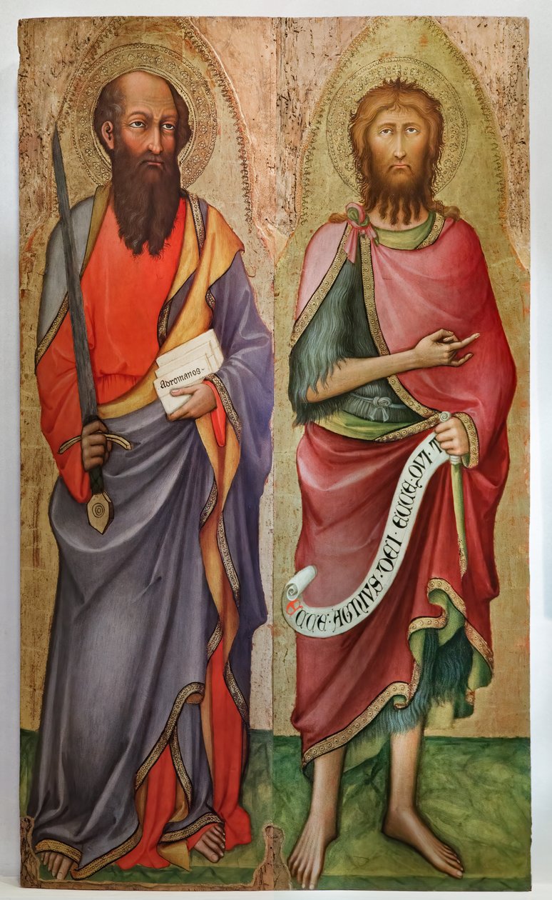 St. Paulus und Johannes der Täufer von Paolo di Giovanni Fei