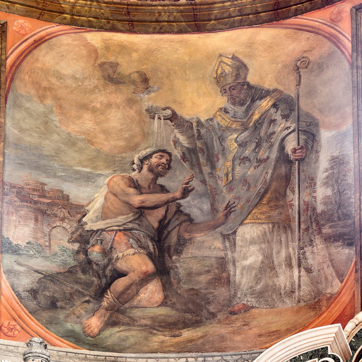 Fresken, die das Leben des Heiligen Cataldo darstellen von Paolo di Matteis