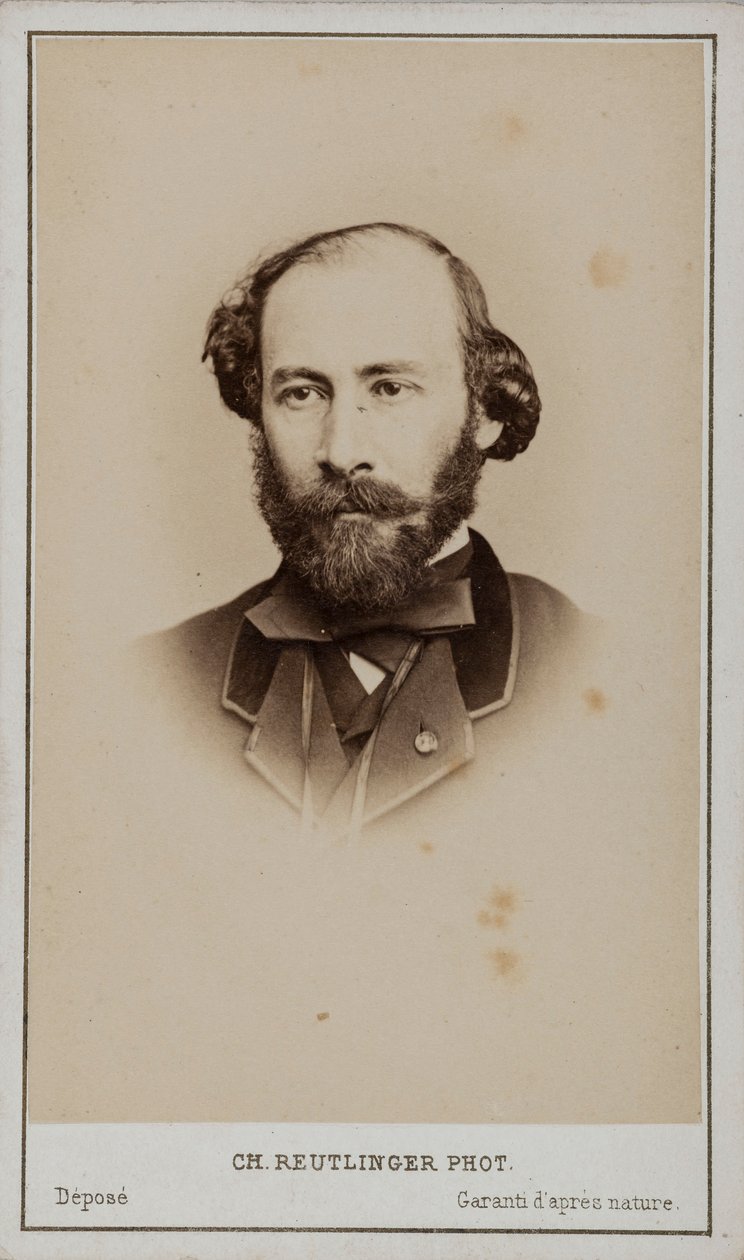 Porträt von Octave Feuillet von Paris . Photo studio Reutlinger