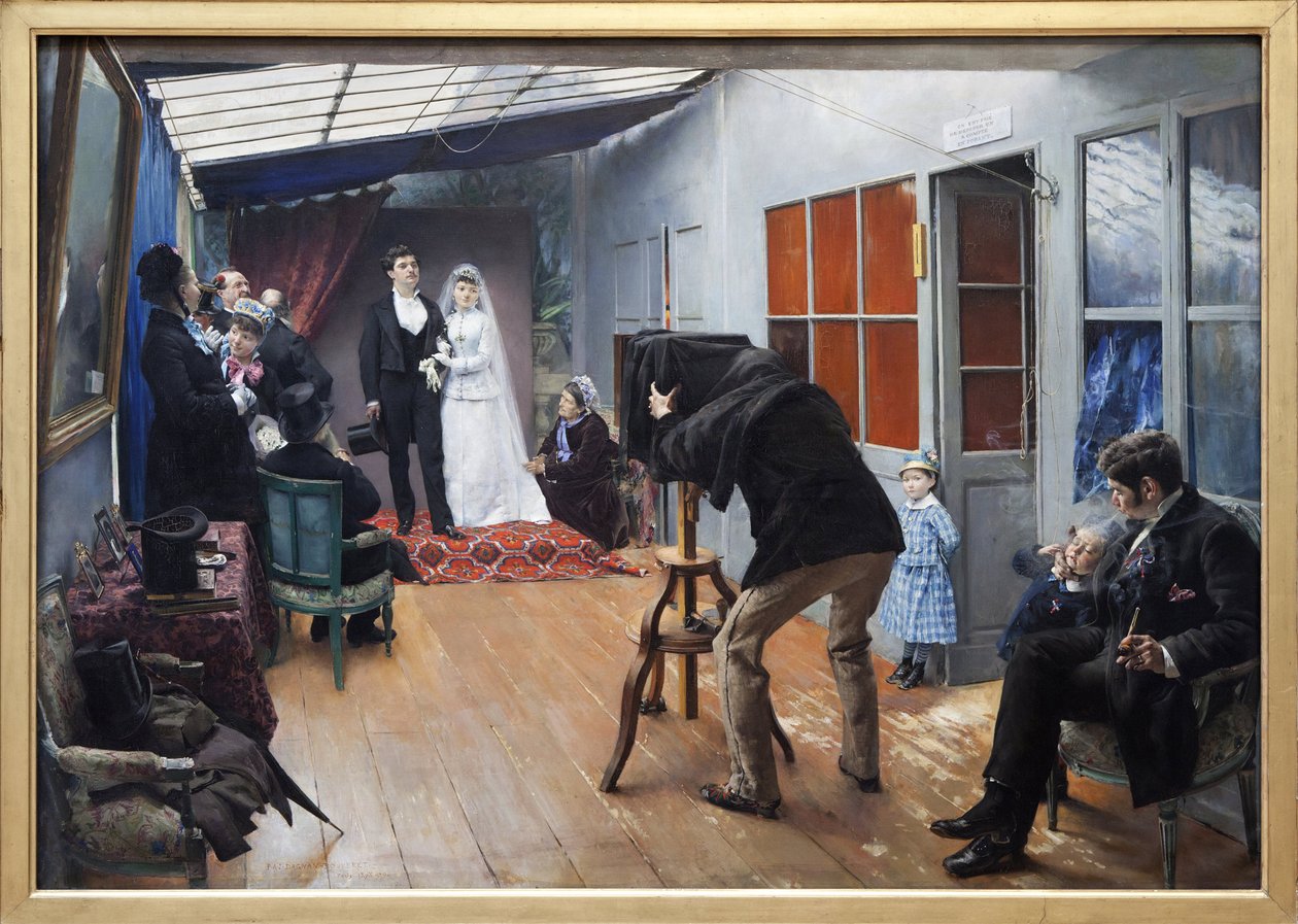 Eine Hochzeit mit dem Fotografen von Pascal Adolphe Jean Dagnan-Bouveret