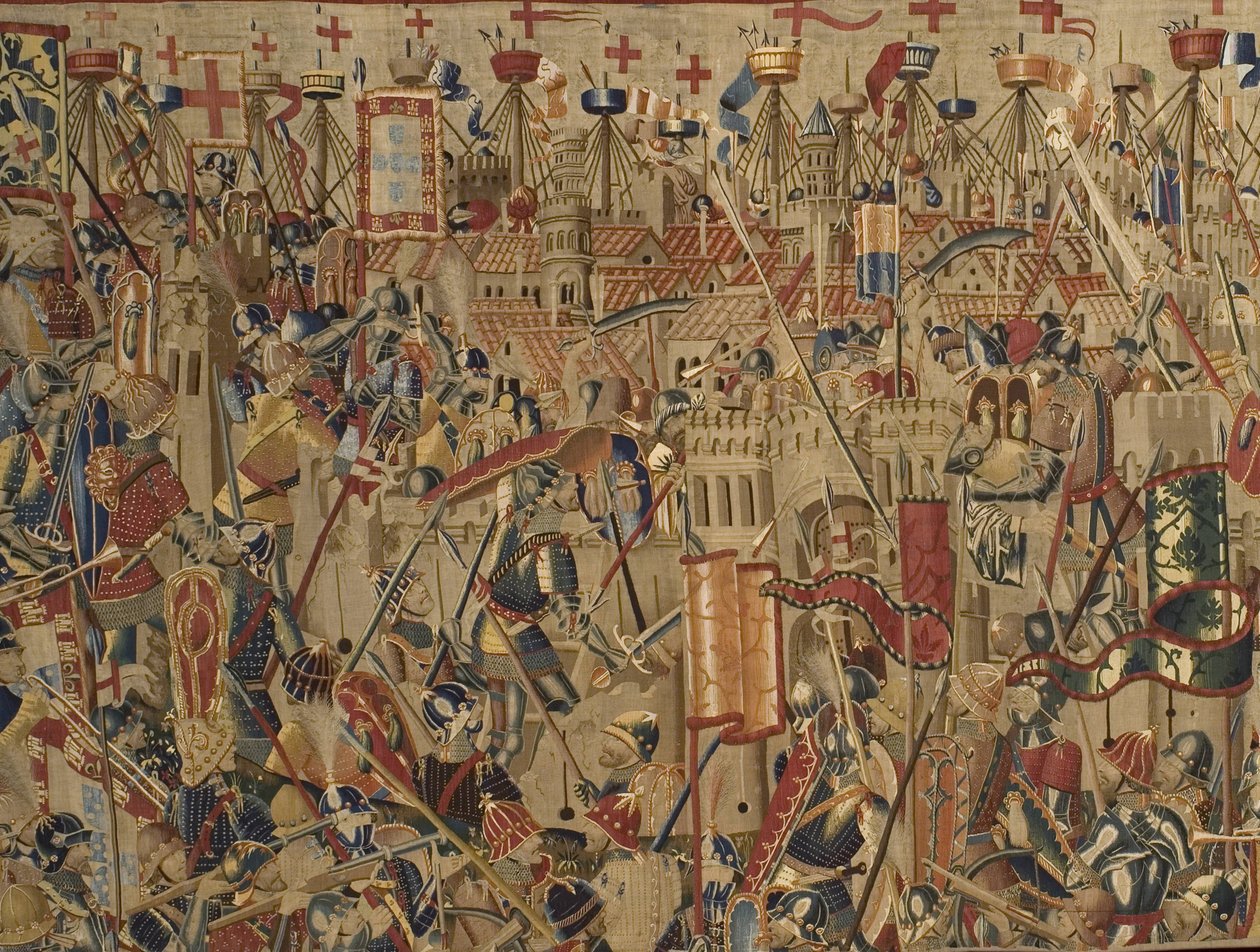 Die Pastrana-Teppiche, Herstellung von Tournai, wahrscheinlich aus der Werkstatt von Passchier Grenier, ca. 1471 - 1475 von Pasquier (workshop of) Grenier