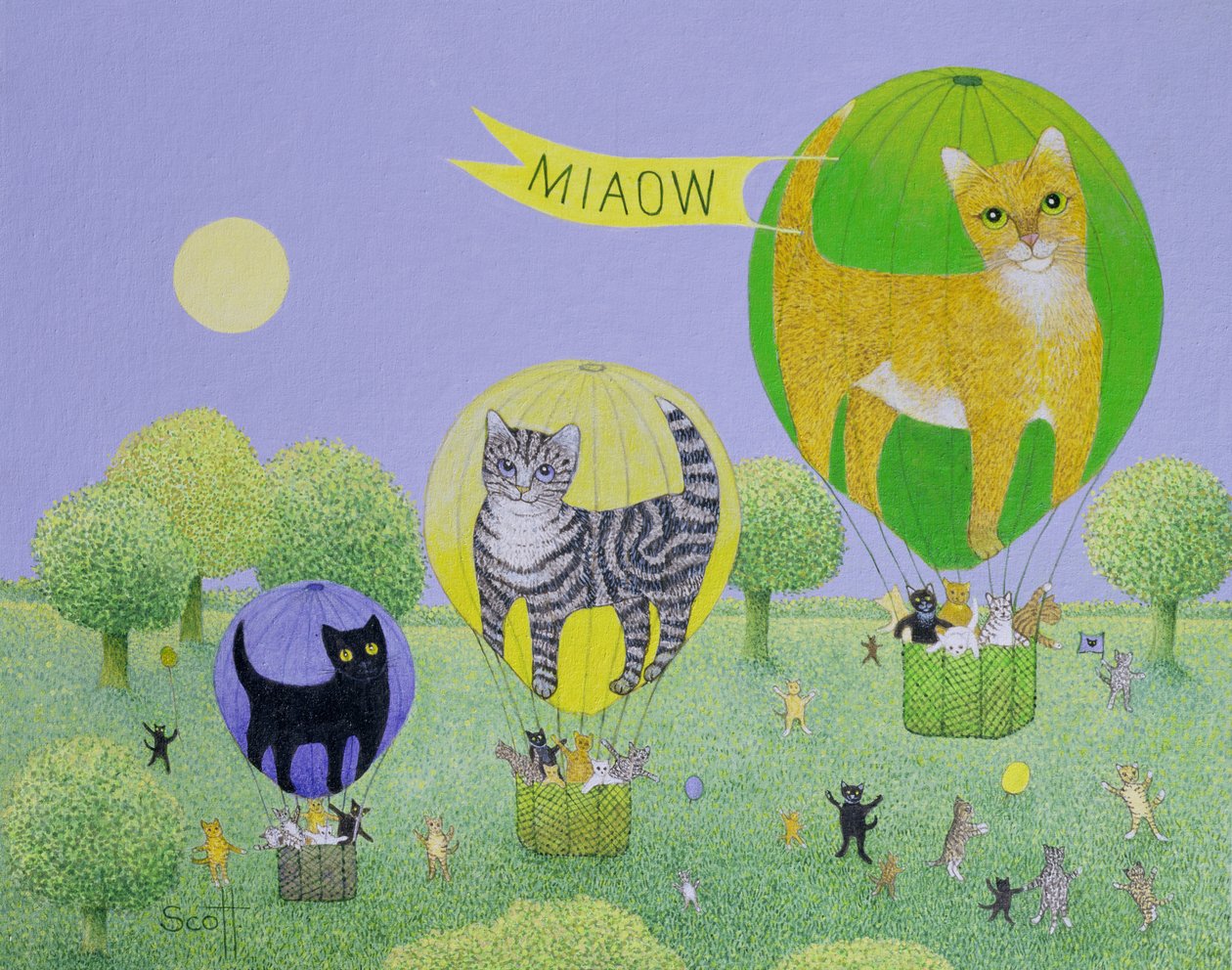 Katzenballonrennen von Pat Scott