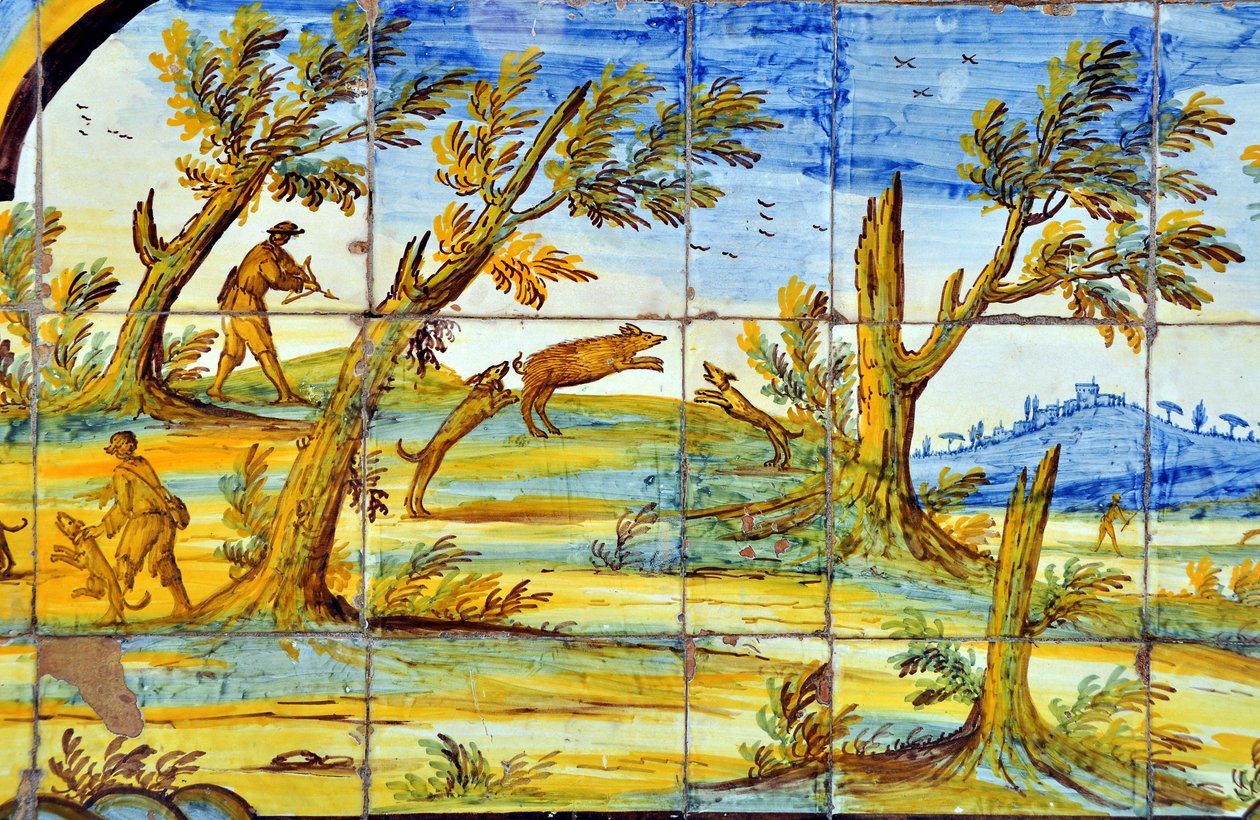 Neapel, Italien: Majolika-Kreuzgang des Klosters Santa Chiara von Patrice Cartier