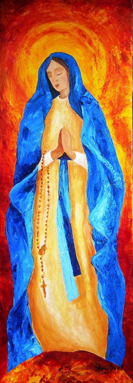 Madonna des Rosenkranzes, 2011 von Patricia Brintle
