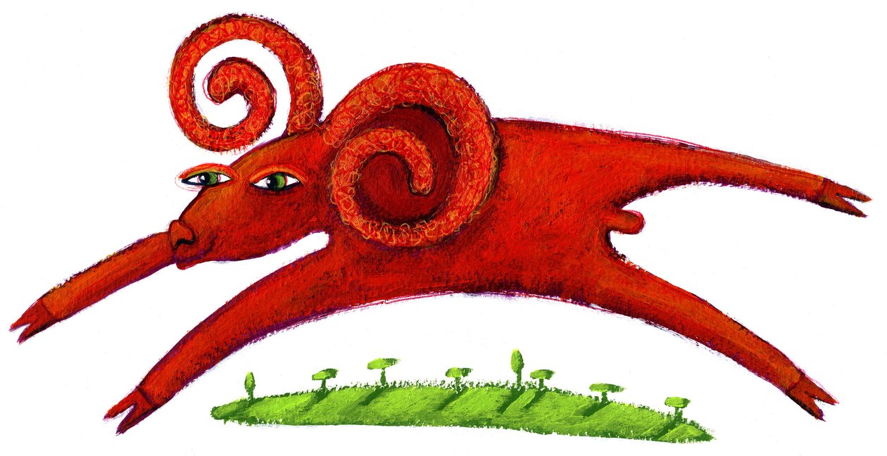 Darstellung des Tierkreiszeichens Widder, 2014 von Patrizia La Porta