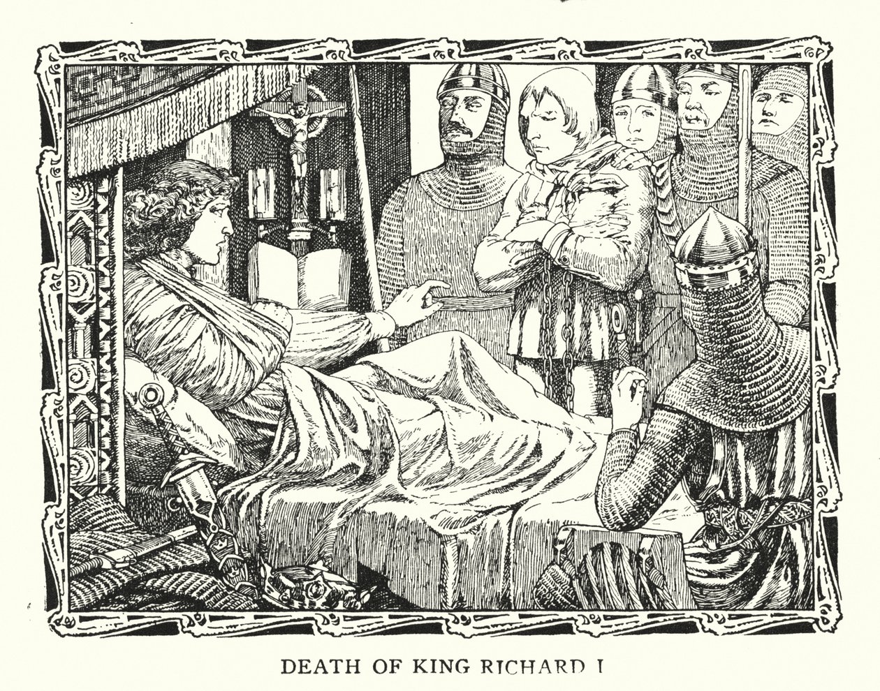 Tod von König Richard I. von Patten (after) Wilson