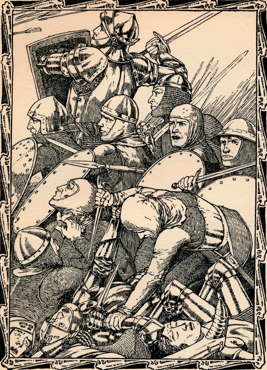 Bei der Schlacht von Agincourt, 1902 von Patten Wilson