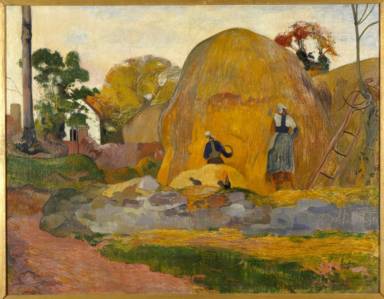 Die gelben Heuhaufen oder Die blonde Ernte von Paul Gauguin