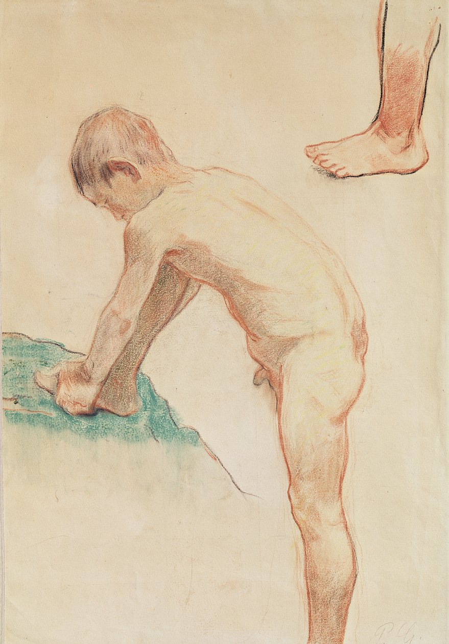 Studie eines Jungen und eines Fußes, 1888 von Paul Gauguin