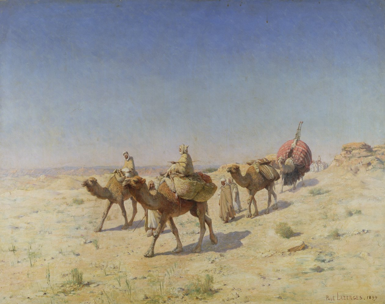 Eine Kamelkarawane, 1899 von Paul John Baptiste Lazerges