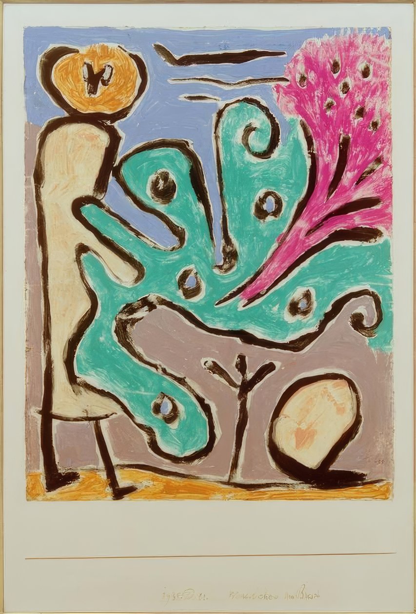 Mädchen am Busch von Paul Klee