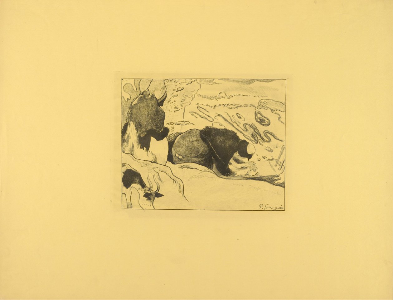 Die Wäscherinnen von Paul Gauguin
