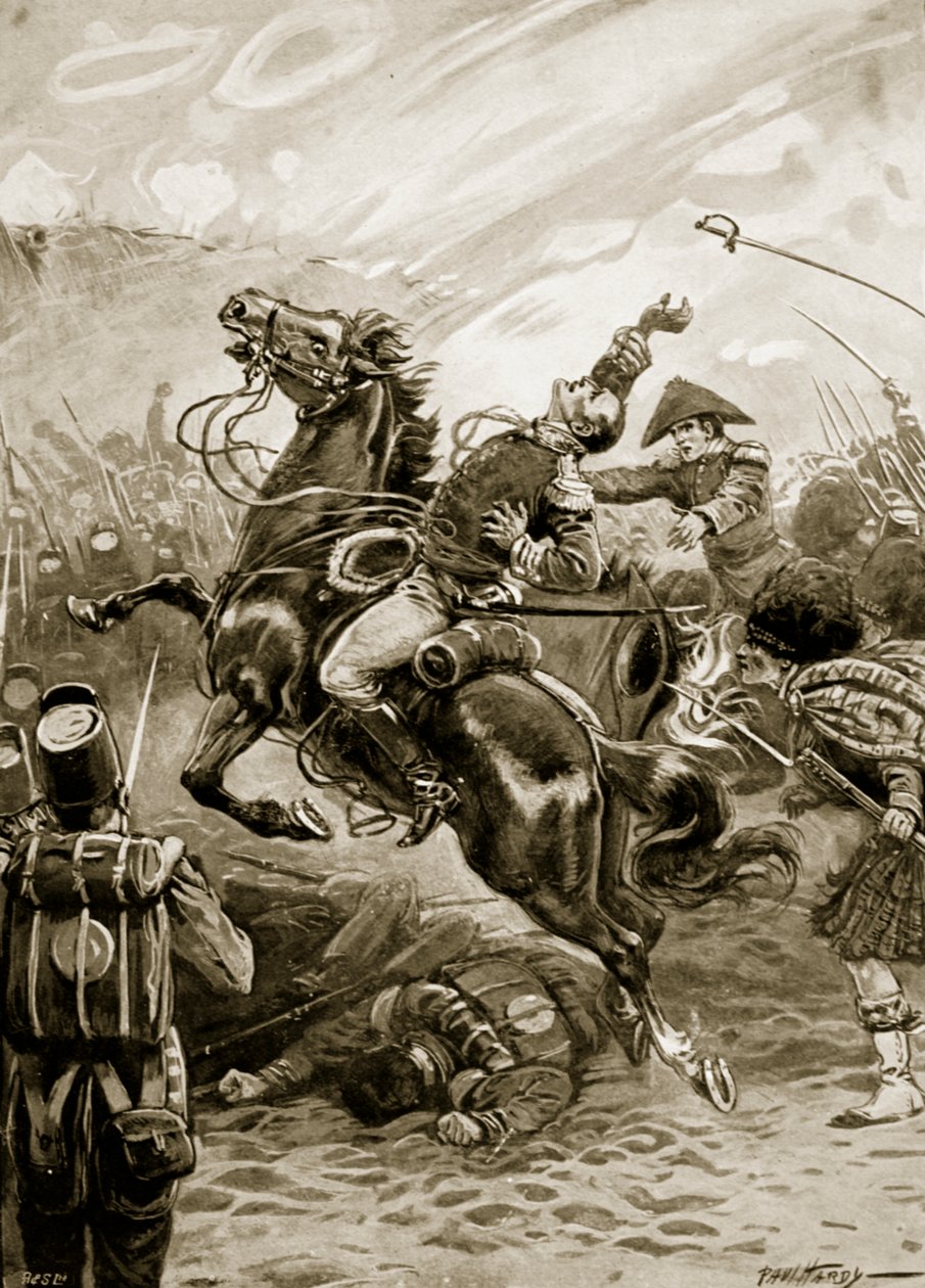 Tod von Sir Edward Pakenham, Illustration aus 