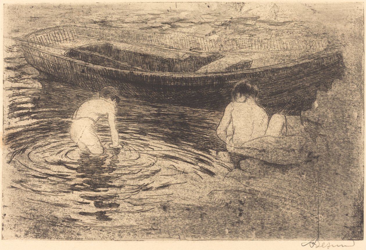Baden in Talloires, 1888 von Paul Albert Besnard