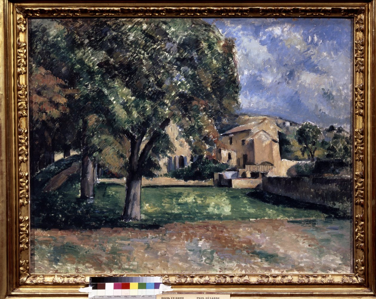 Bäume in einem Park. Jas de Bouffan von Paul Cézanne