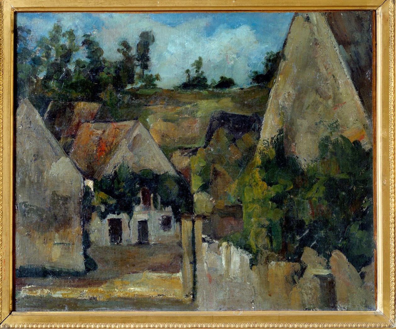 Carrefour de la rue Remy in Auvers sur Oise von Paul Cézanne
