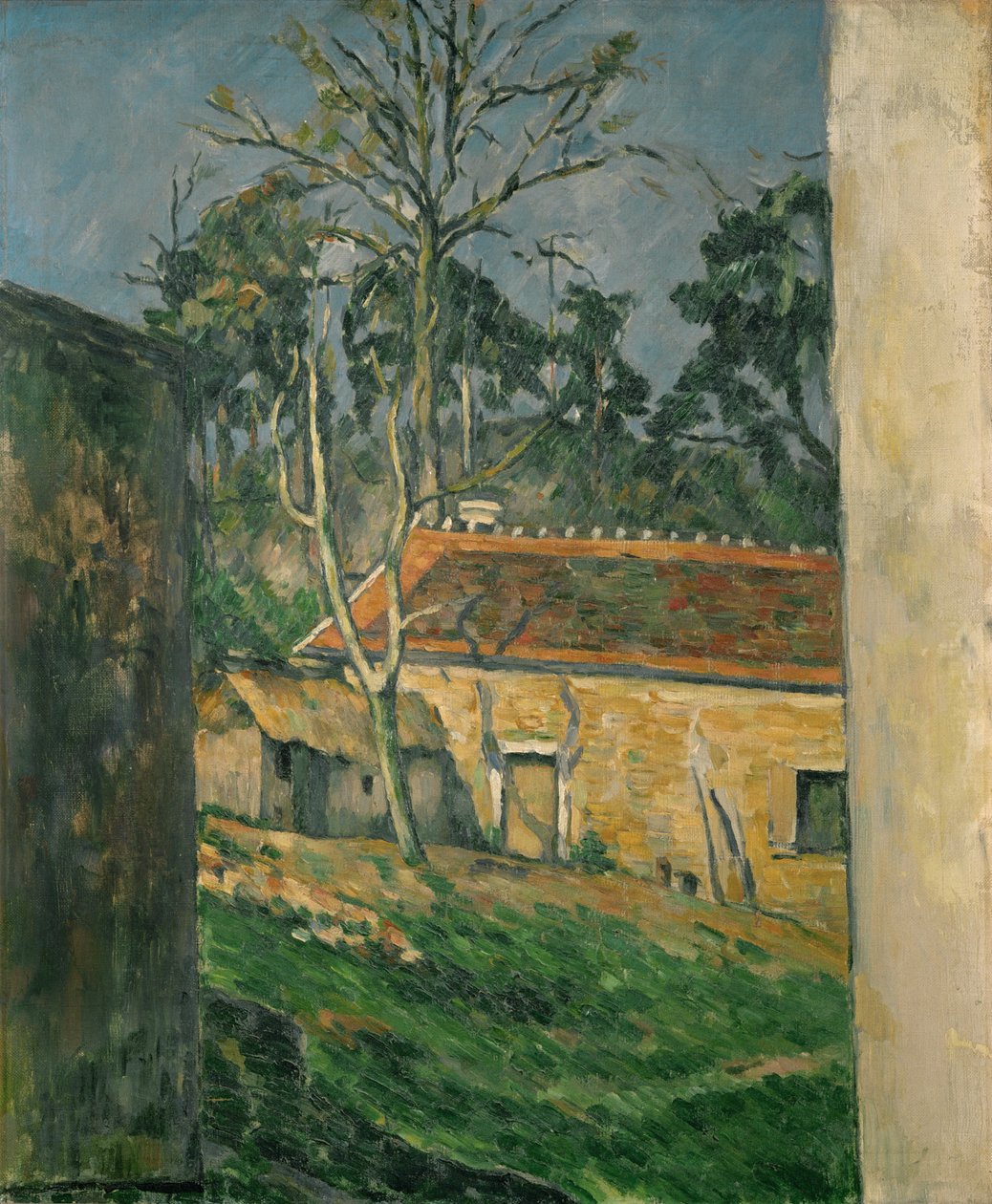 Hof eines Bauernhofs in Auvers von Paul Cezanne