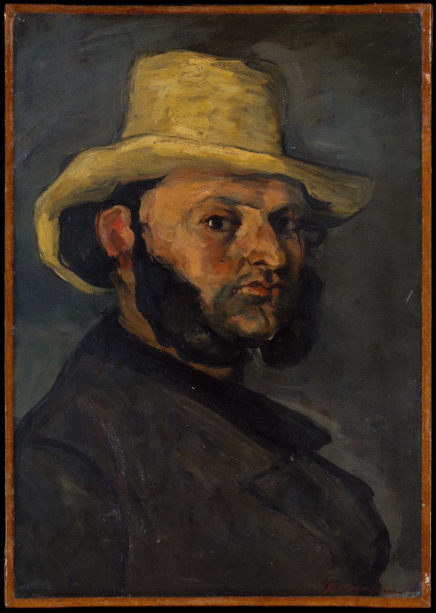 Gustave Boyer (geb. 1840) mit Strohhut von Paul Cézanne