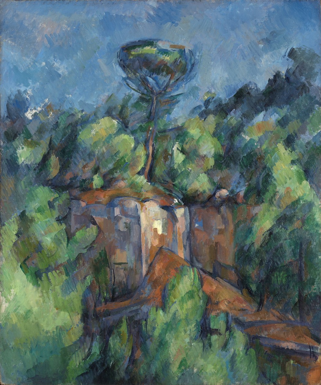 Steinbruch bei Bibémus von Paul Cézanne