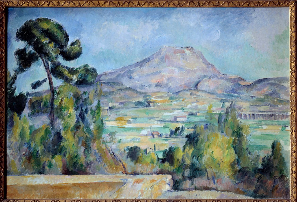 Der Berg Sainte-Victoire. Gemälde von Paul Cézanne (1839-1906