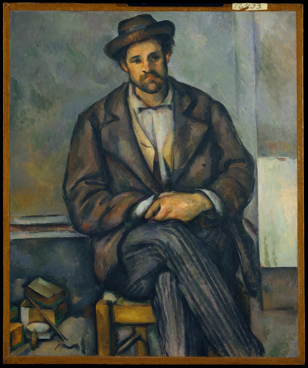 Sitzender Bauer von Paul Cézanne