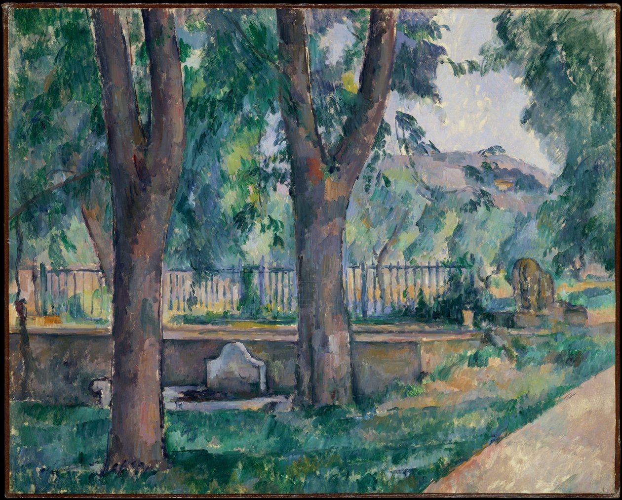 Der Teich bei Jas de Bouffan von Paul Cézanne