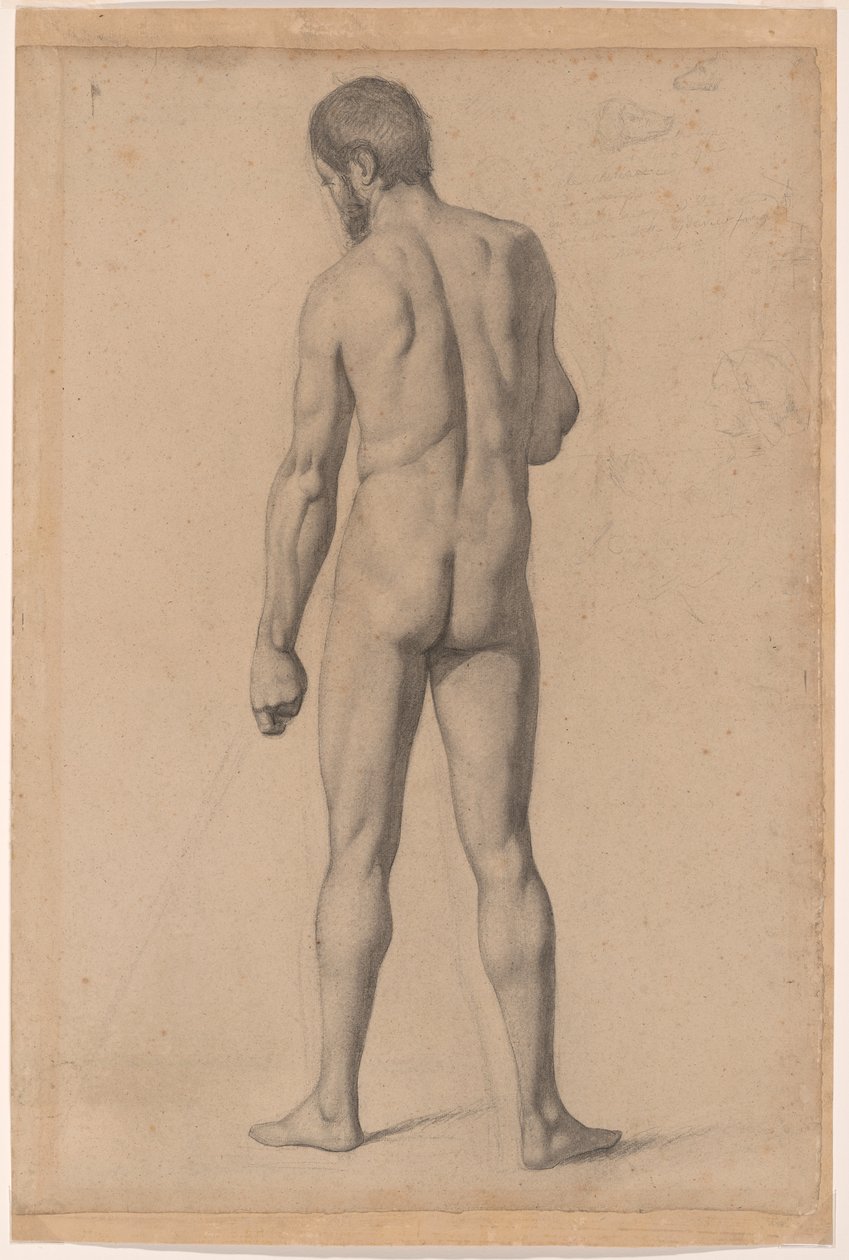 Akademischer Akt, von hinten gesehen von Paul Cézanne