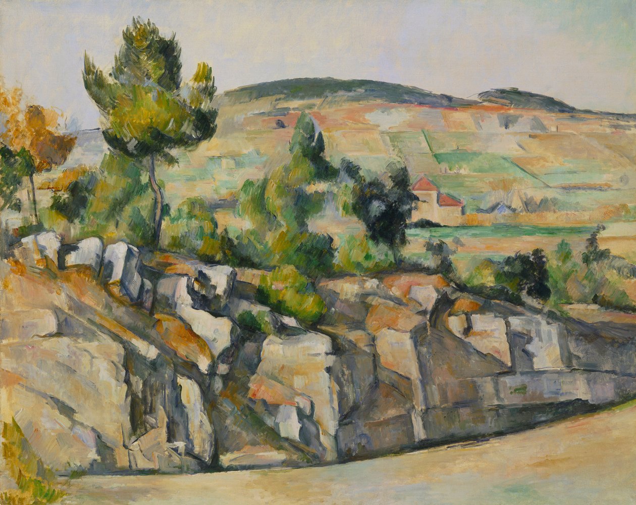 Die Straße in der Provence von Paul Cézanne