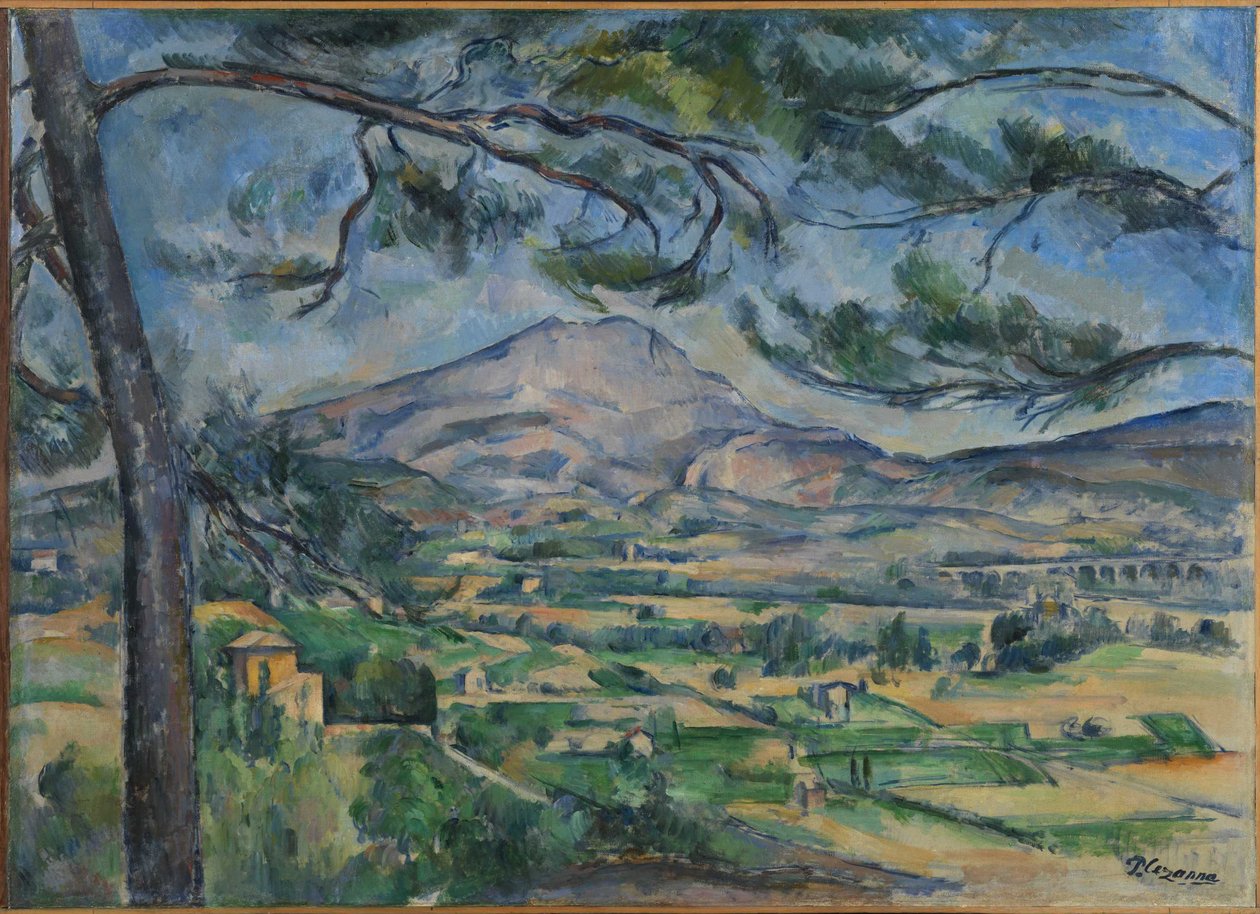 Der Berg Sainte-Victoire mit großer Kiefer, ca. 1887 von Paul Cézanne