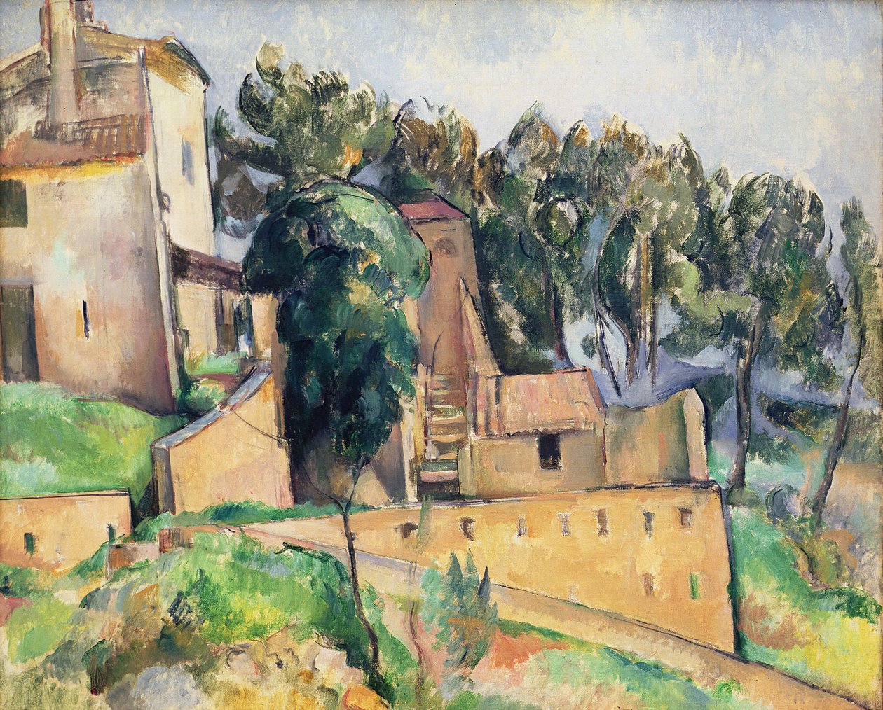 Das Haus in Bellevue, 1890-92 von Paul Cézanne