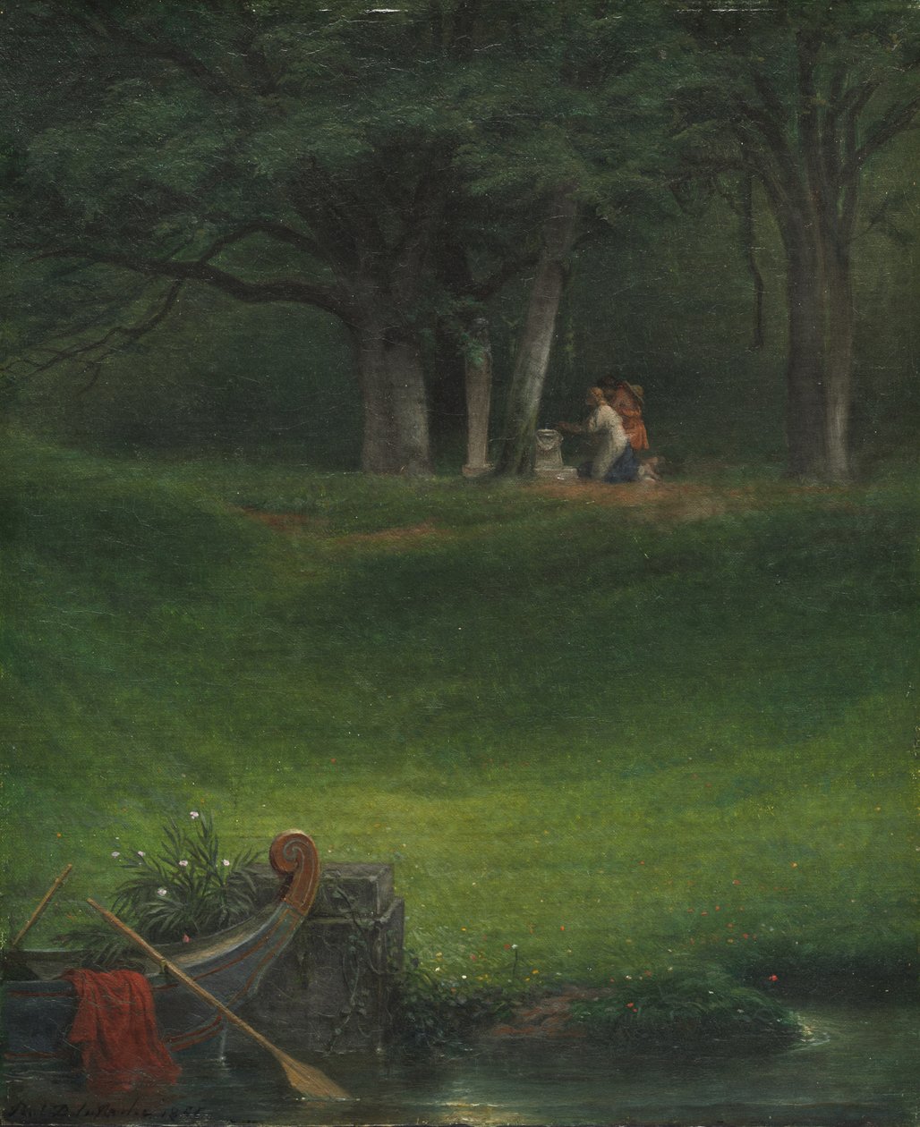 Opfergabe an den Gott Pan, 1855 von Paul Delaroche